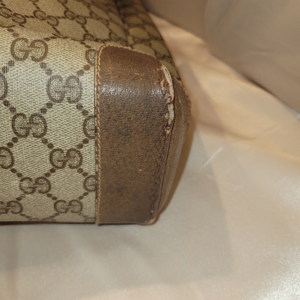 GUCCI Vintage Monogram GG Tote Coated Canvas - Project Piece - Picture 5 of 14